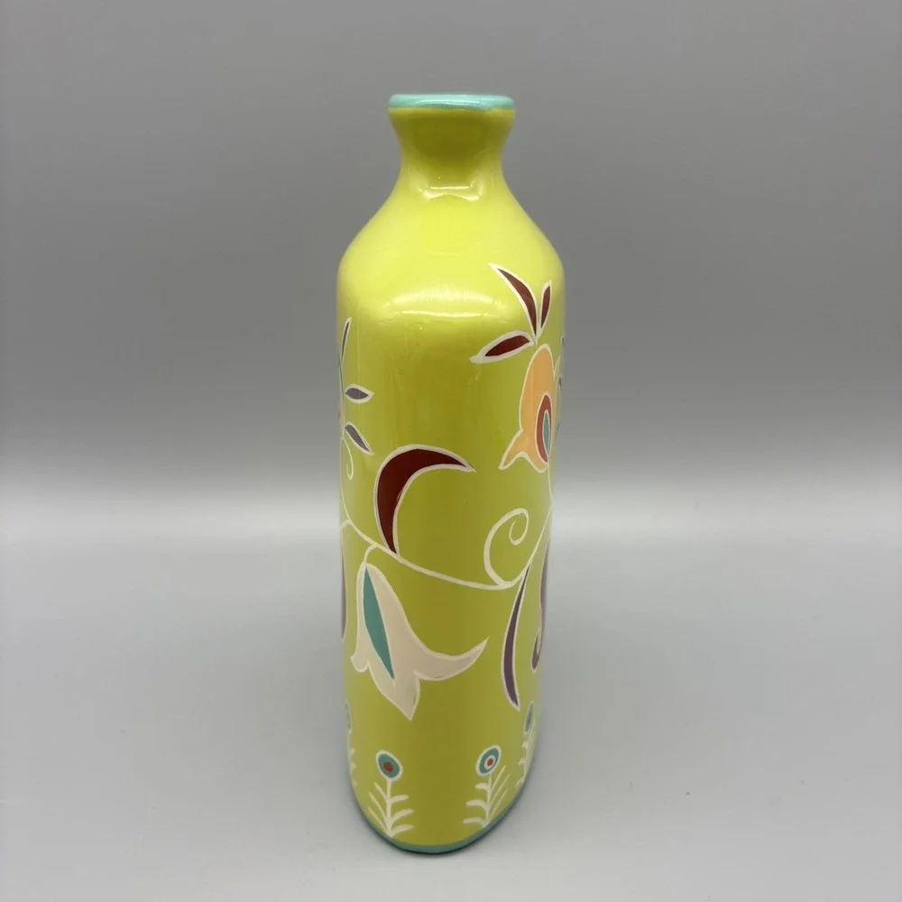 Jill Rosenwald‎ Toyo Next Green Turquoise Swirl Vase